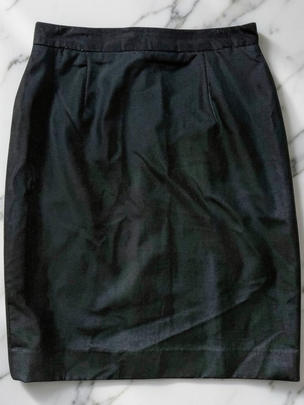 Vintage MONDI Black Velvet Pencil Skirt EU 36 US 4 Made in Germany 90s